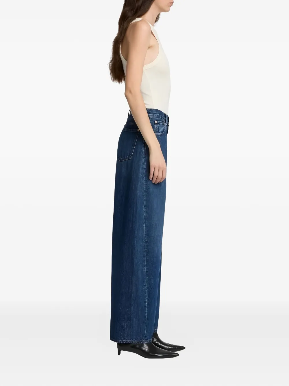 7 For All Mankind Bonnie High-waisted Jeans In Blue