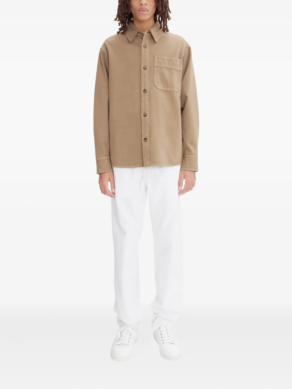 A.P.C. logo-embroidered shirt jacket | Shirt Jackets | Image 2