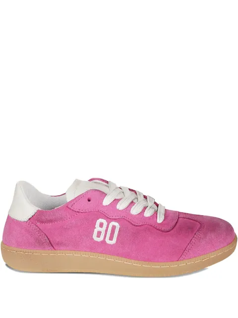 BE980 logo-detail suede sneakers