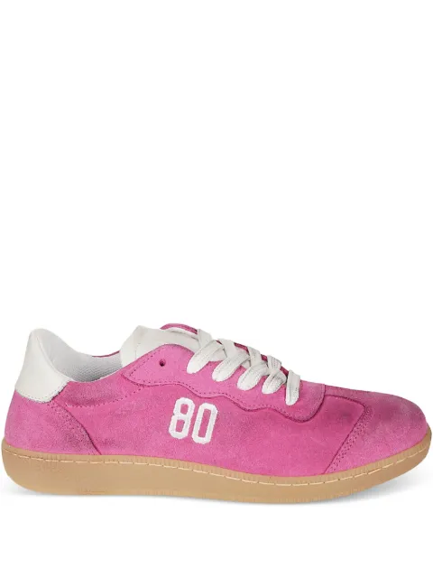 BE980 logo-detail suede sneakers