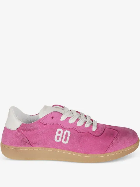 BE980 logo-detail suede sneakers