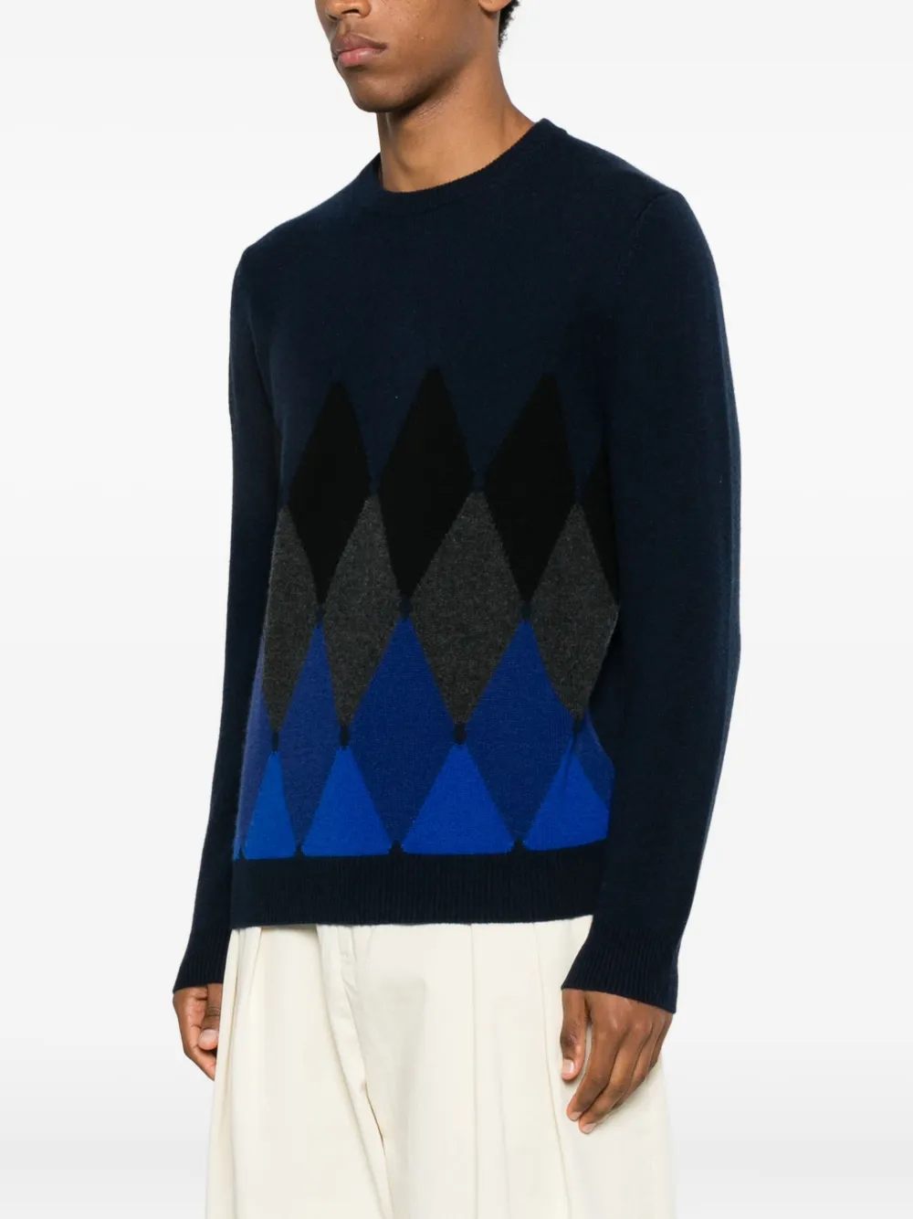 Ballantyne Kasjmier trui Blauw