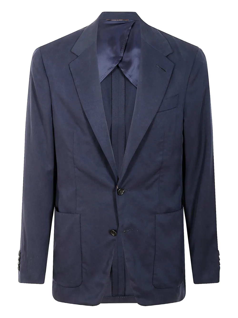 Canali Two-button Patch-pocket Suit In Blue