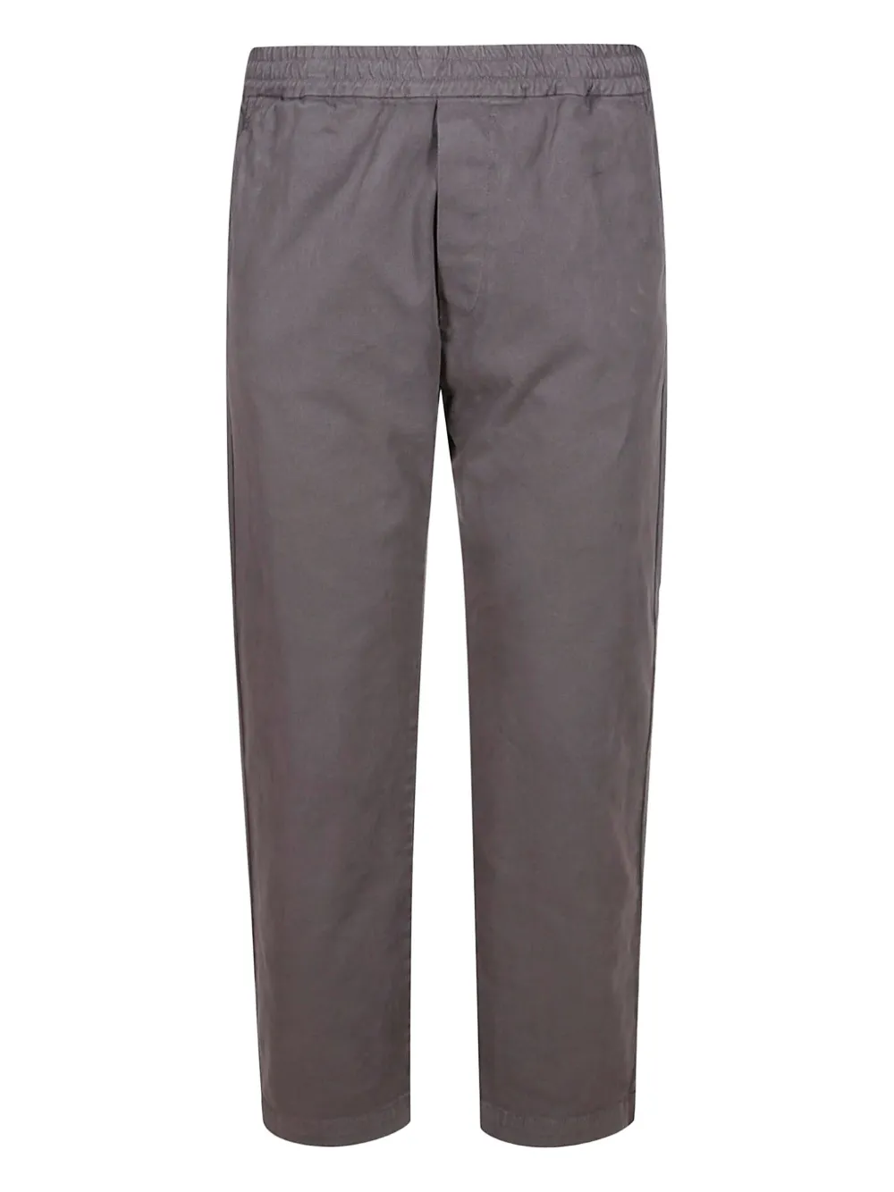 Barena Venezia Tapered Garment-dyed Stretch Cotton-gabardine Trousers In Gray