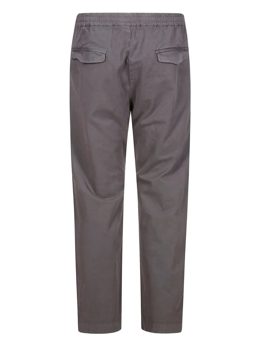 Barena Venezia Tapered Garment-dyed Stretch Cotton-gabardine Trousers In Gray