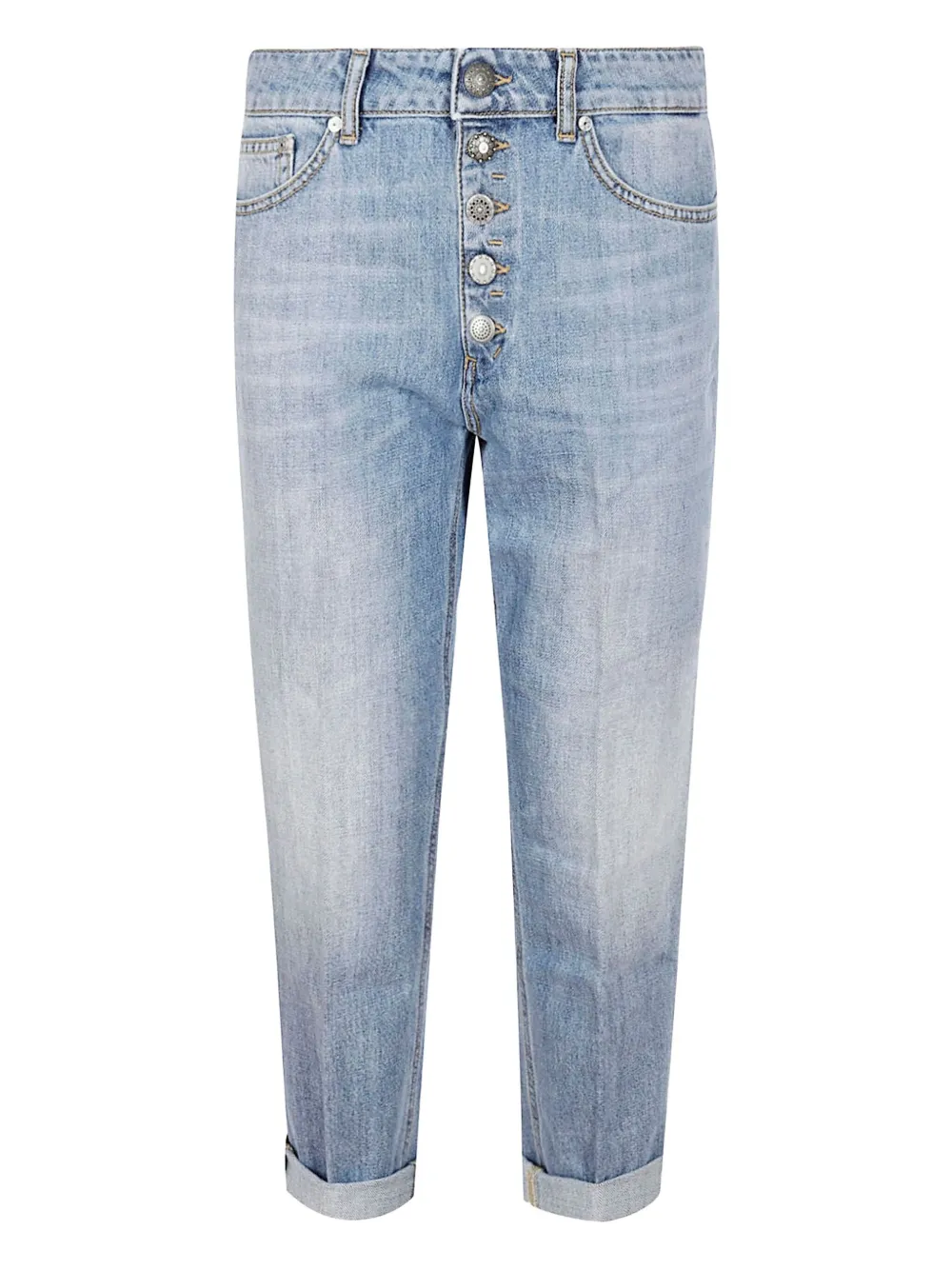 DONDUP buttoned cotton jeans | Blue | Image 1