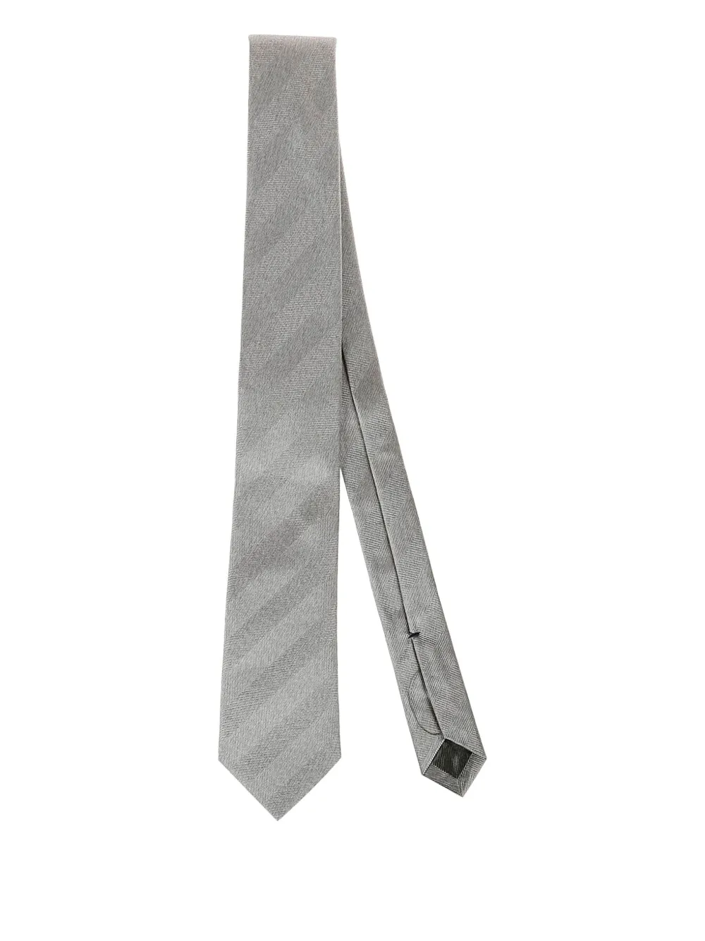 Errico Formicola herringbone-pattern tie | Grey | Image 1