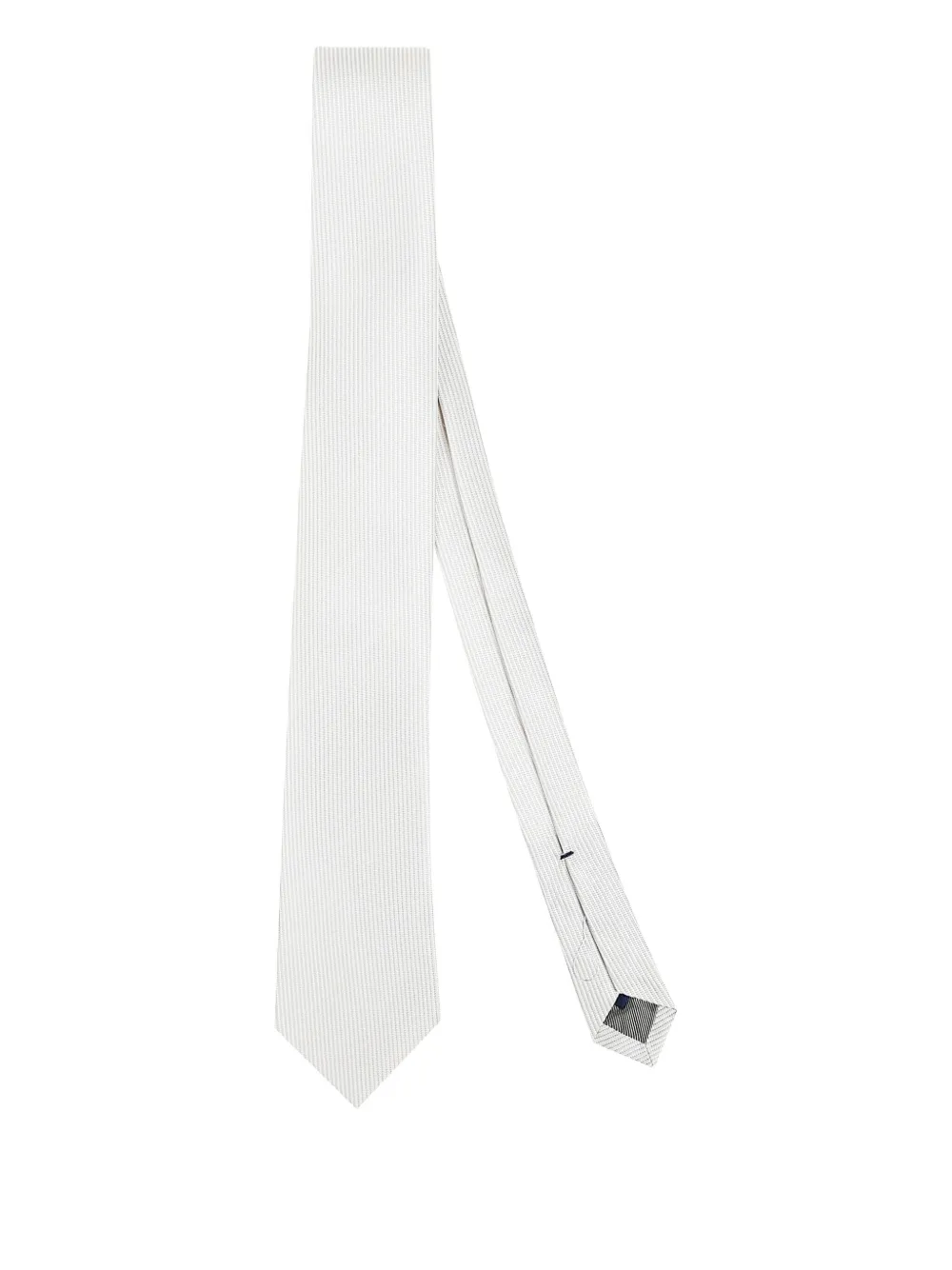 Errico Formicola ribbed silk tie | White | Image 1