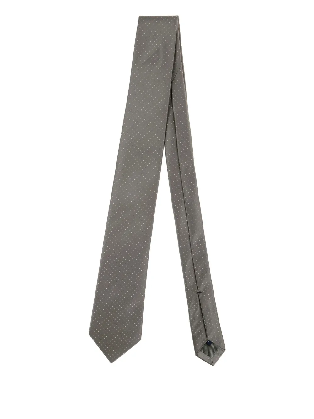 Errico Formicola polka-dot silk tie | Grey | Image 1
