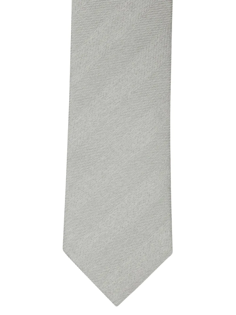 Errico Formicola herringbone silk tie - Grijs