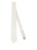 Errico Formicola textured wool tie - White