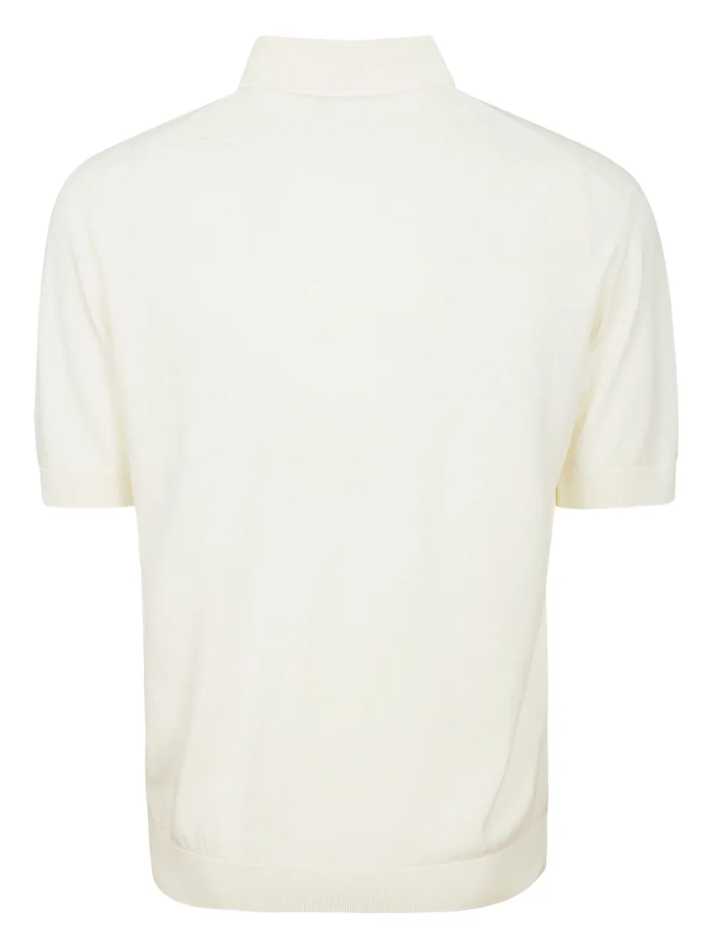 Filippo De Laurentiis Poloshirt met knopen en korte mouwen - Wit