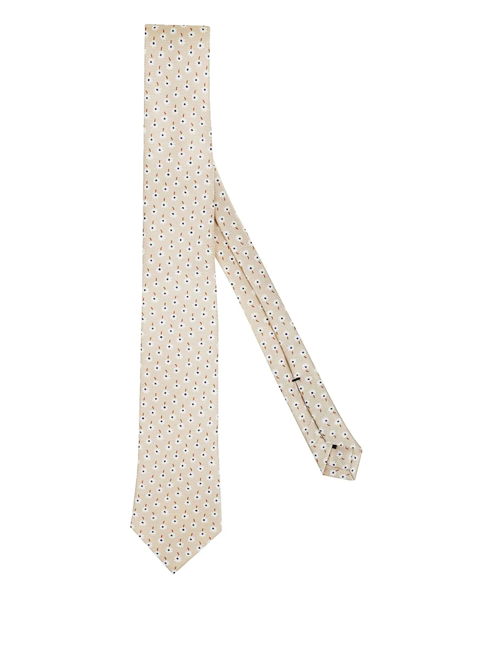 Errico Formicola floral-print silk tie | Neutrals | Image 1