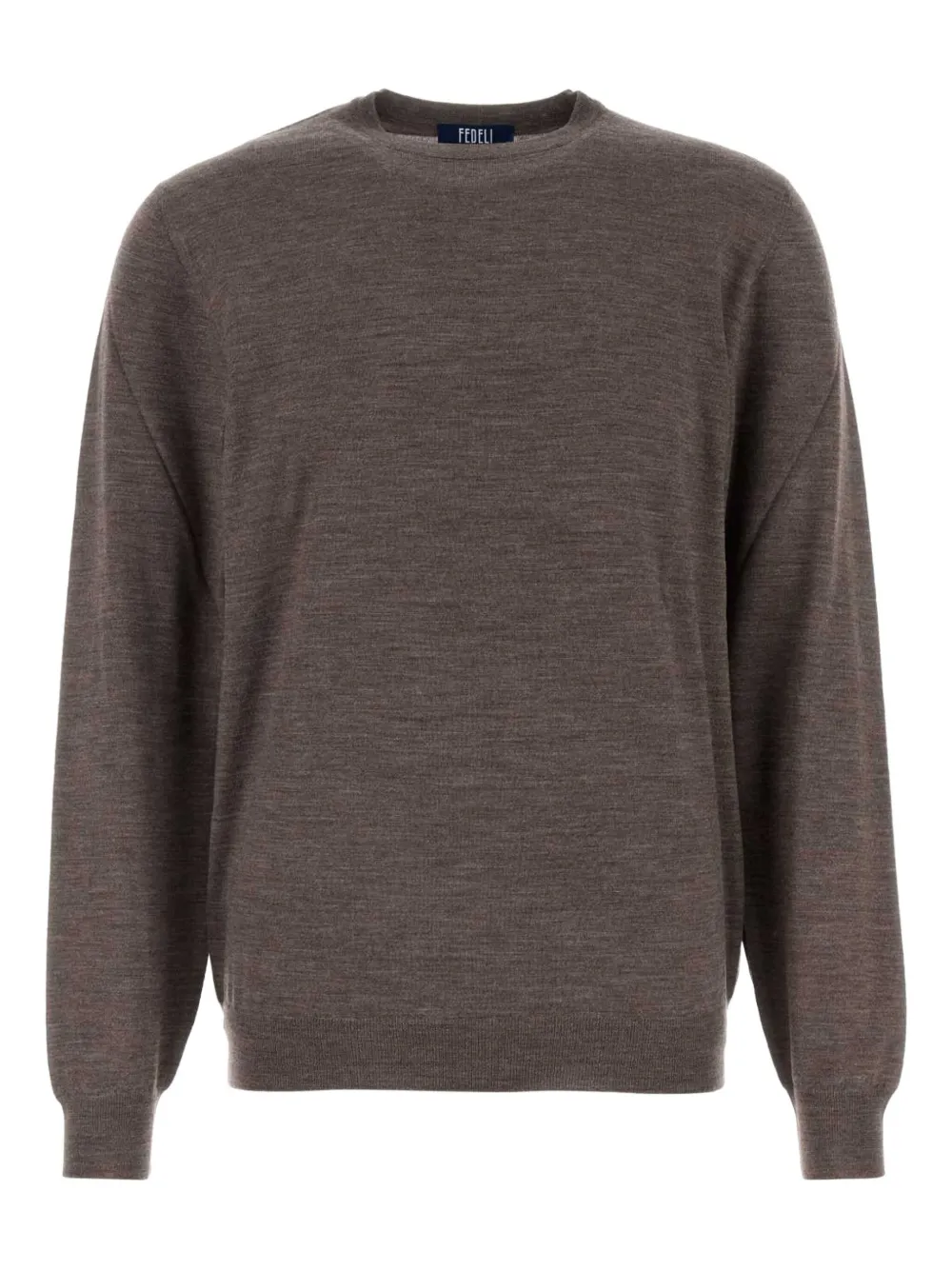 Fedeli wool crew-neck sweater | Brown | Image 1