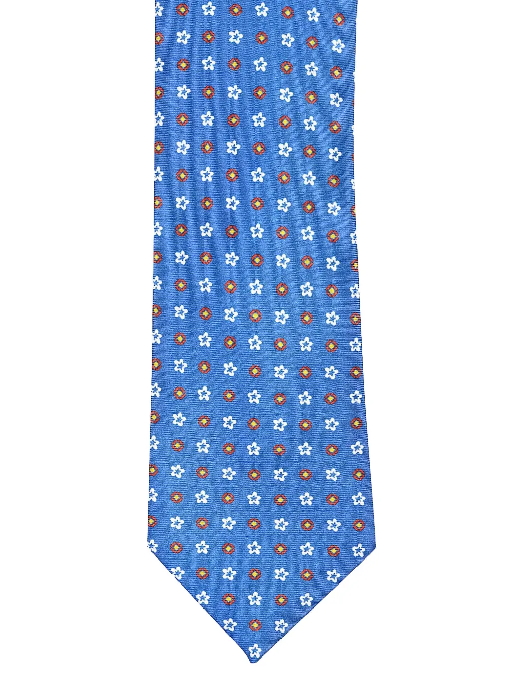 Errico Formicola Stropdas met bloemenprint - Blauw