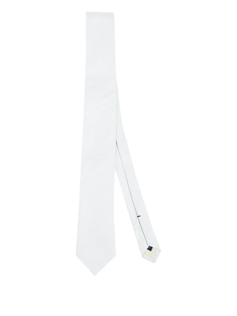 Errico Formicola dot-pattern silk tie | White | Image 1