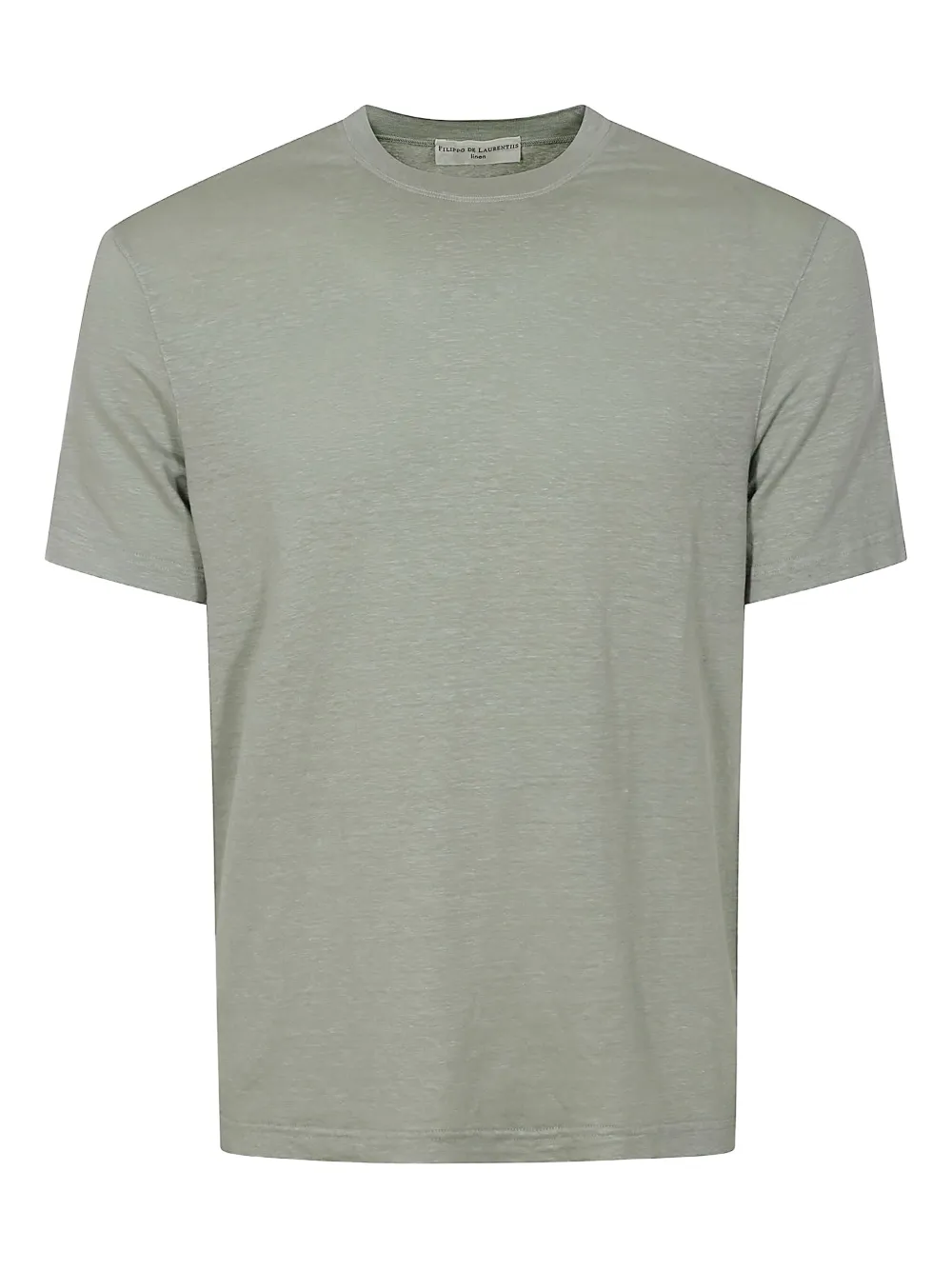 Filippo De Laurentiis short-sleeve linen t-shirt | Green | Image 1