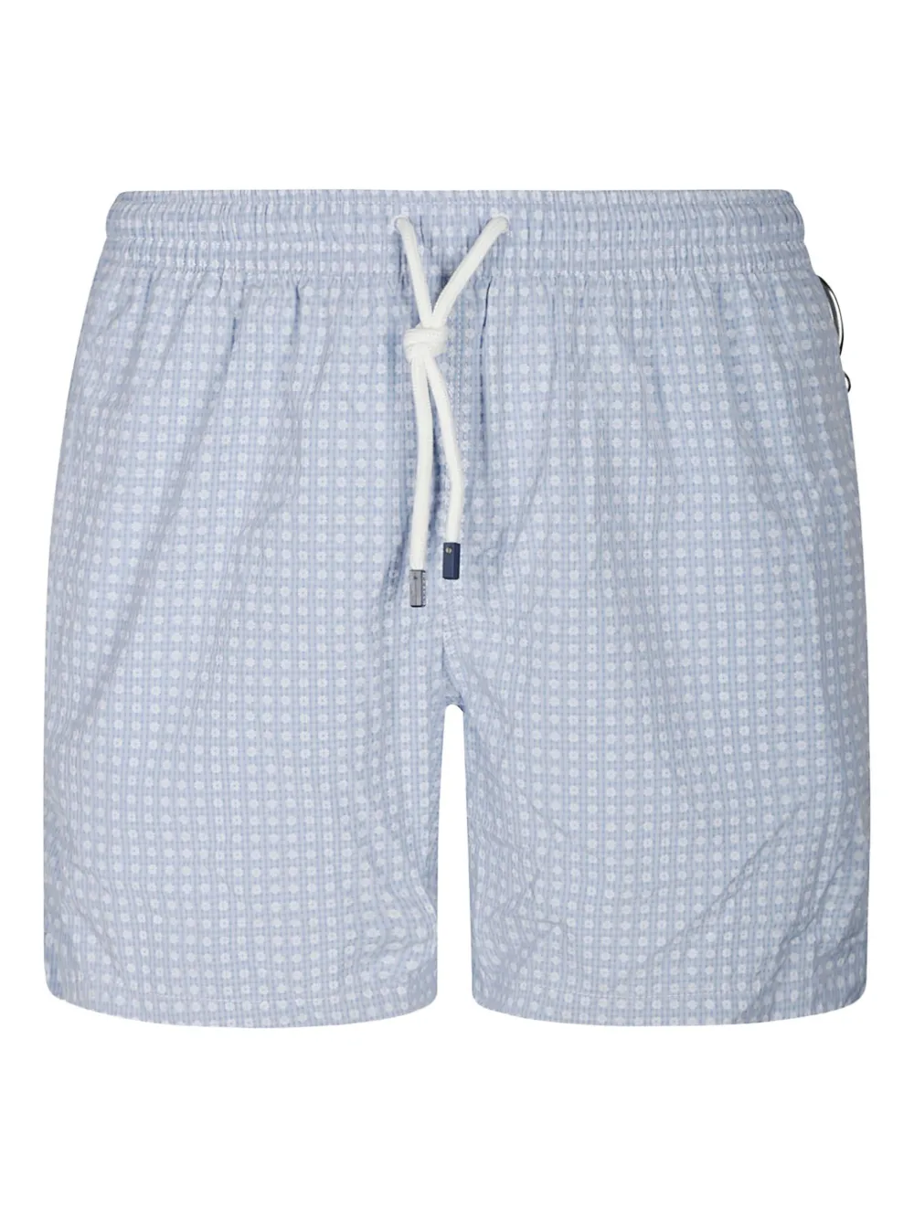 Fedeli patterned drawstring swim shorts | Blue | Image 1