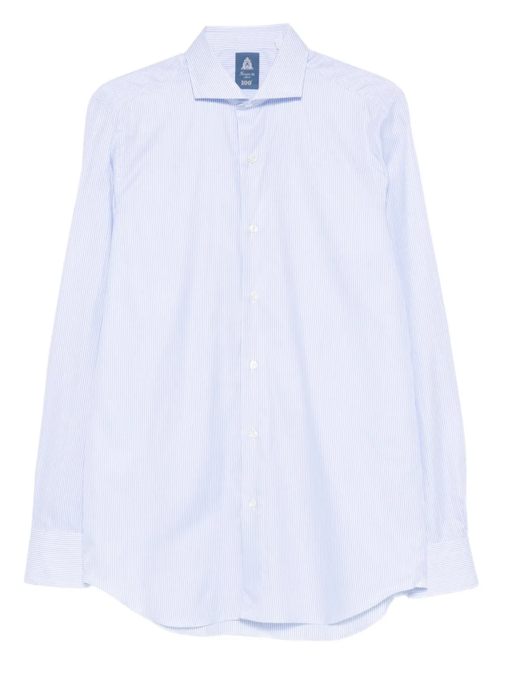 Finamore 1925 Napoli striped-pattern shirt | White | Image 1