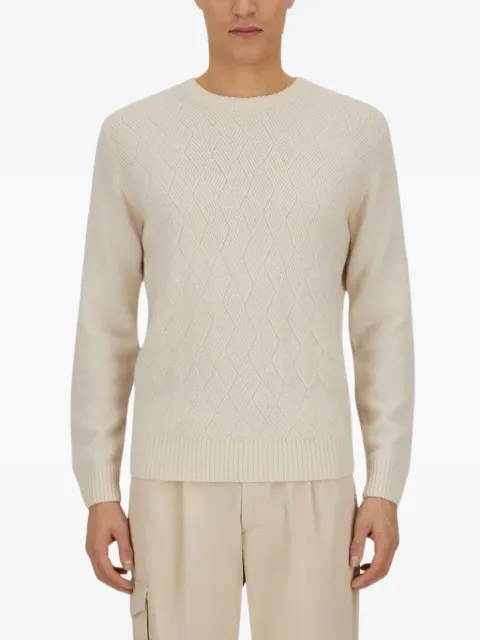 Herno diamond-pattern cashmere sweater