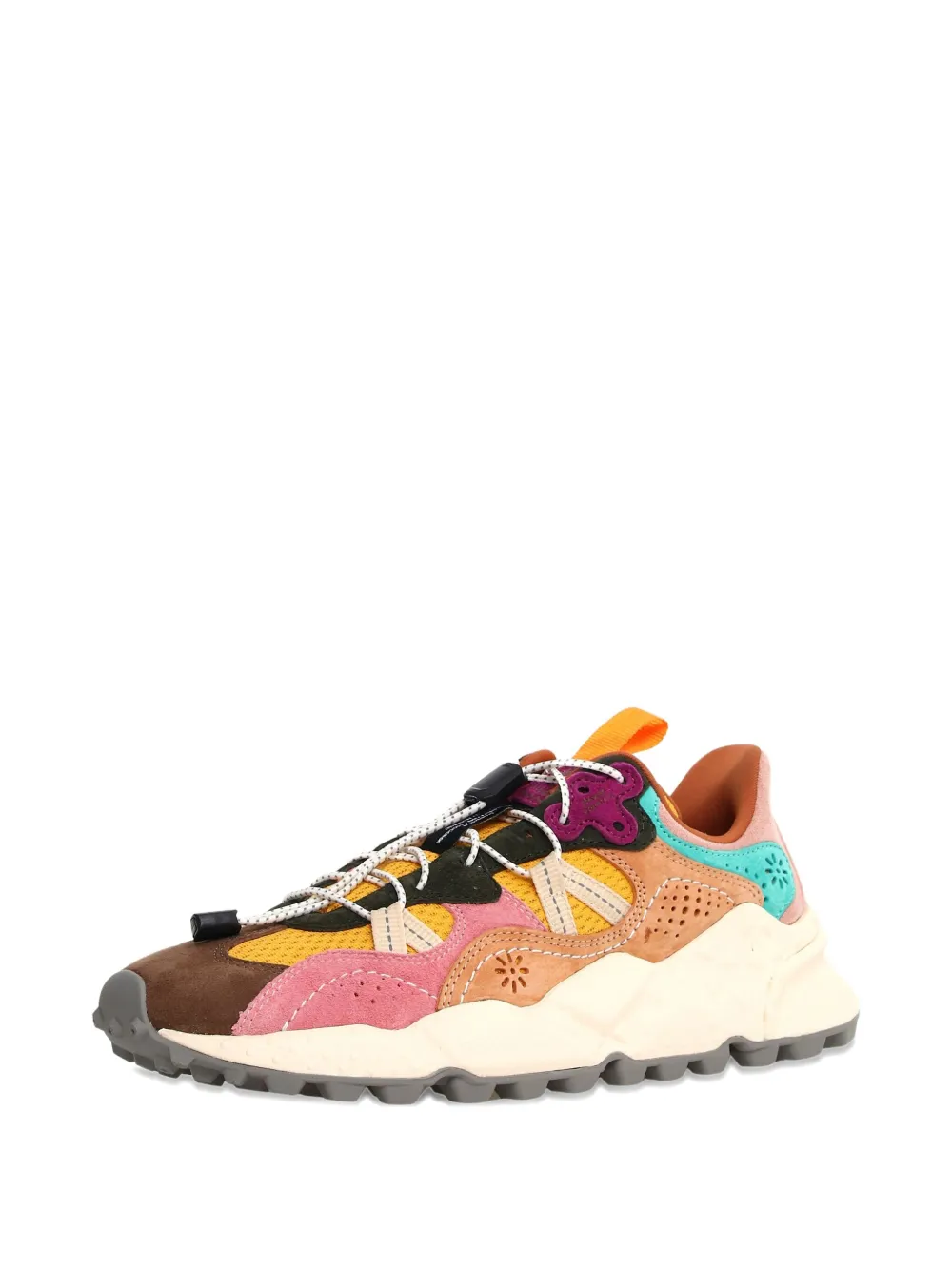 Flower Mountain Suede-panelled Sneakers In Multi