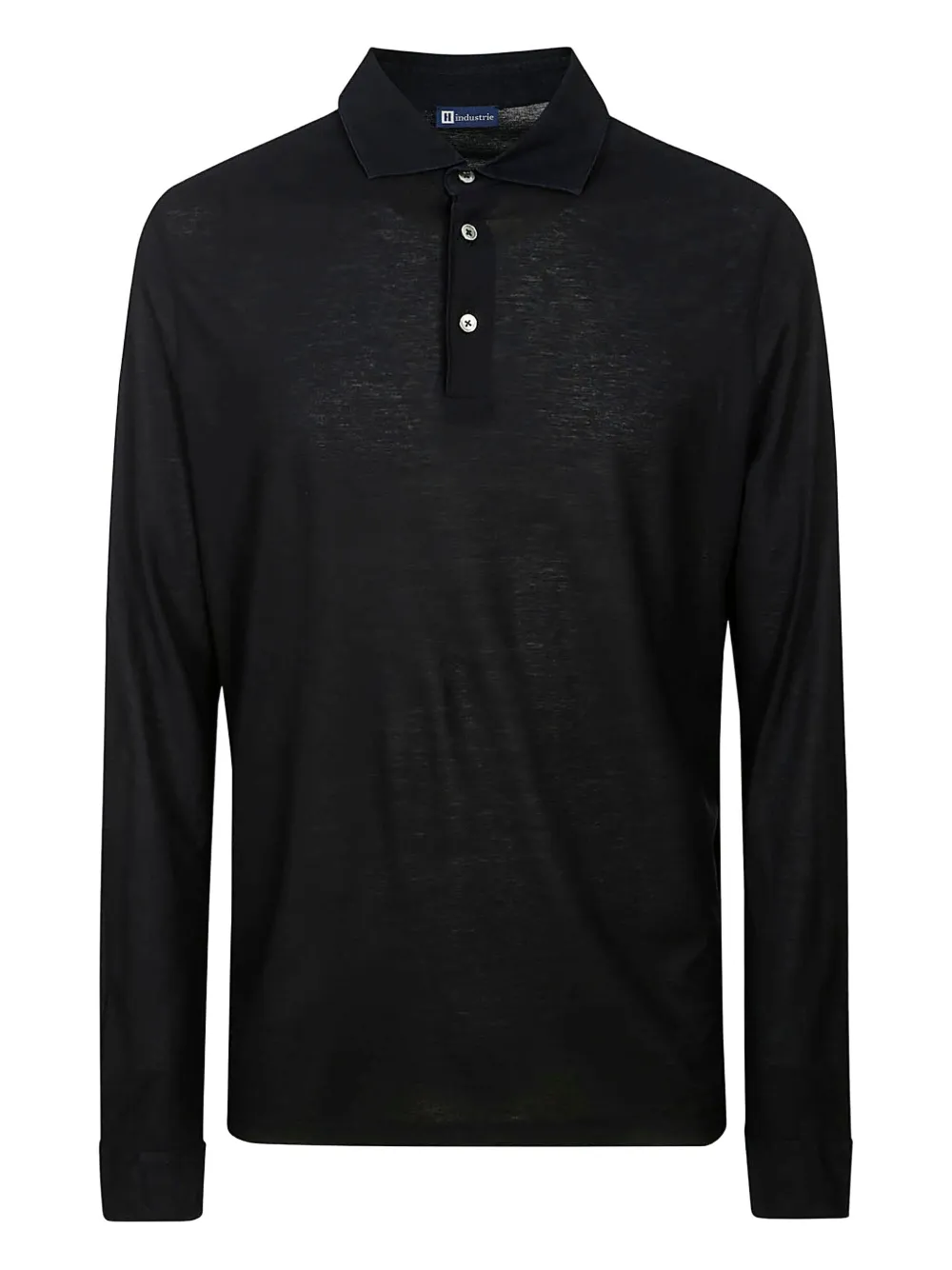 Alpha Industries long-sleeve button polo shirt | Blue | Image 1