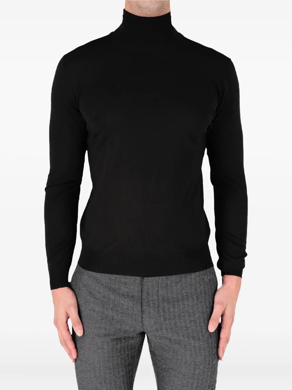 Alpha Industries turtleneck sweater | Black | Image 1