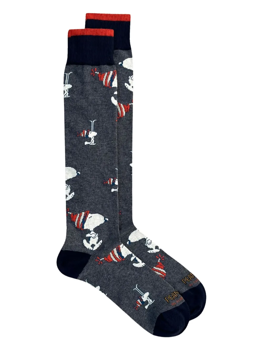 In The Box patterned cotton socks | Grey | Image 1
