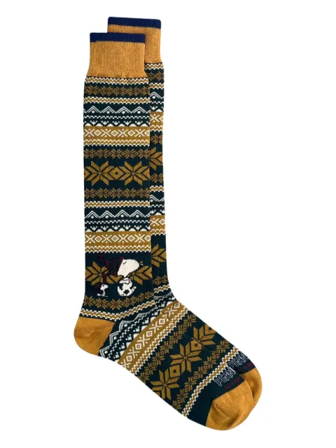 In The Box Fairisle-pattern Snoopy socks
