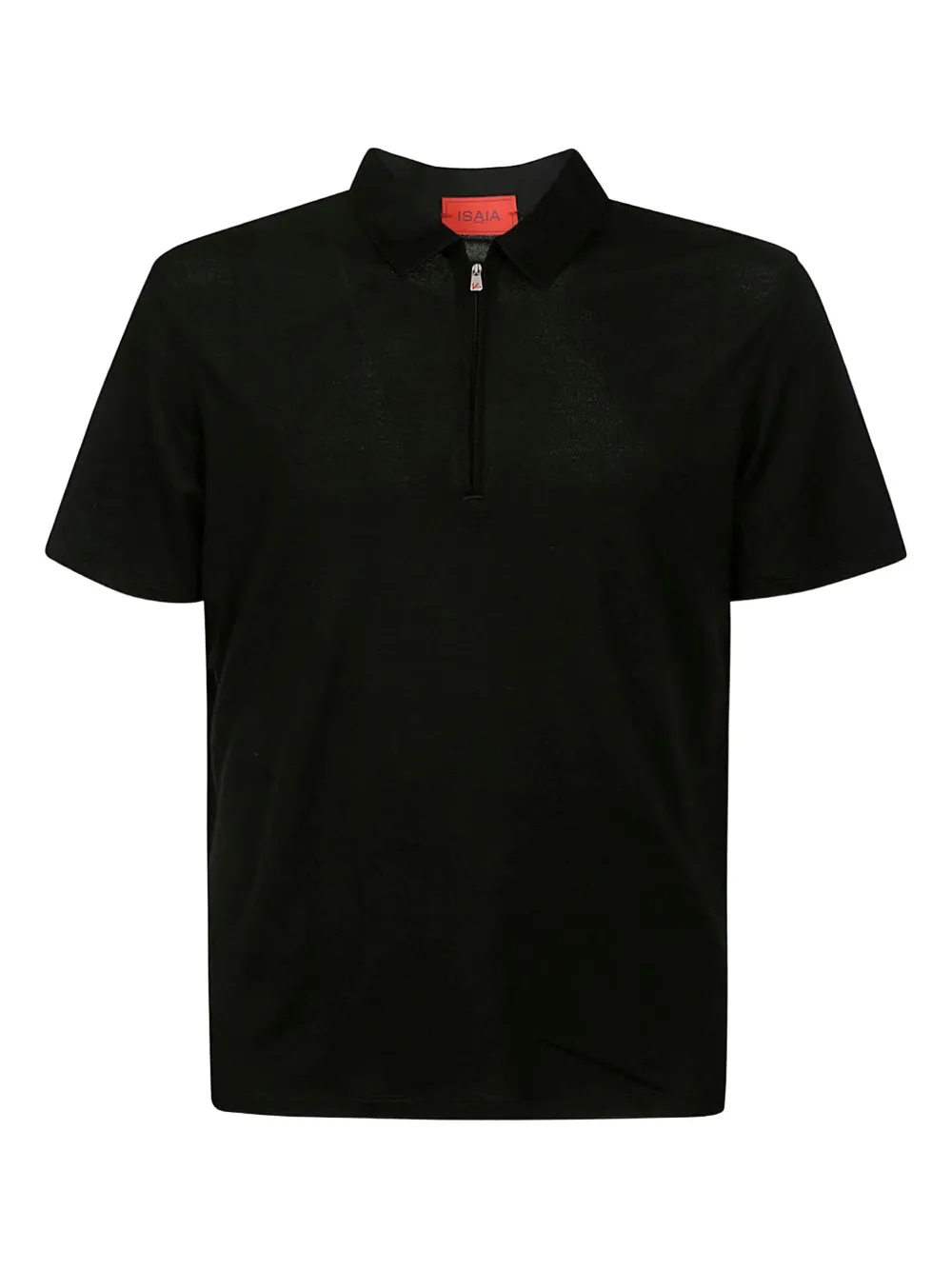 Isaia half-zip polo shirt | Black | Image 1