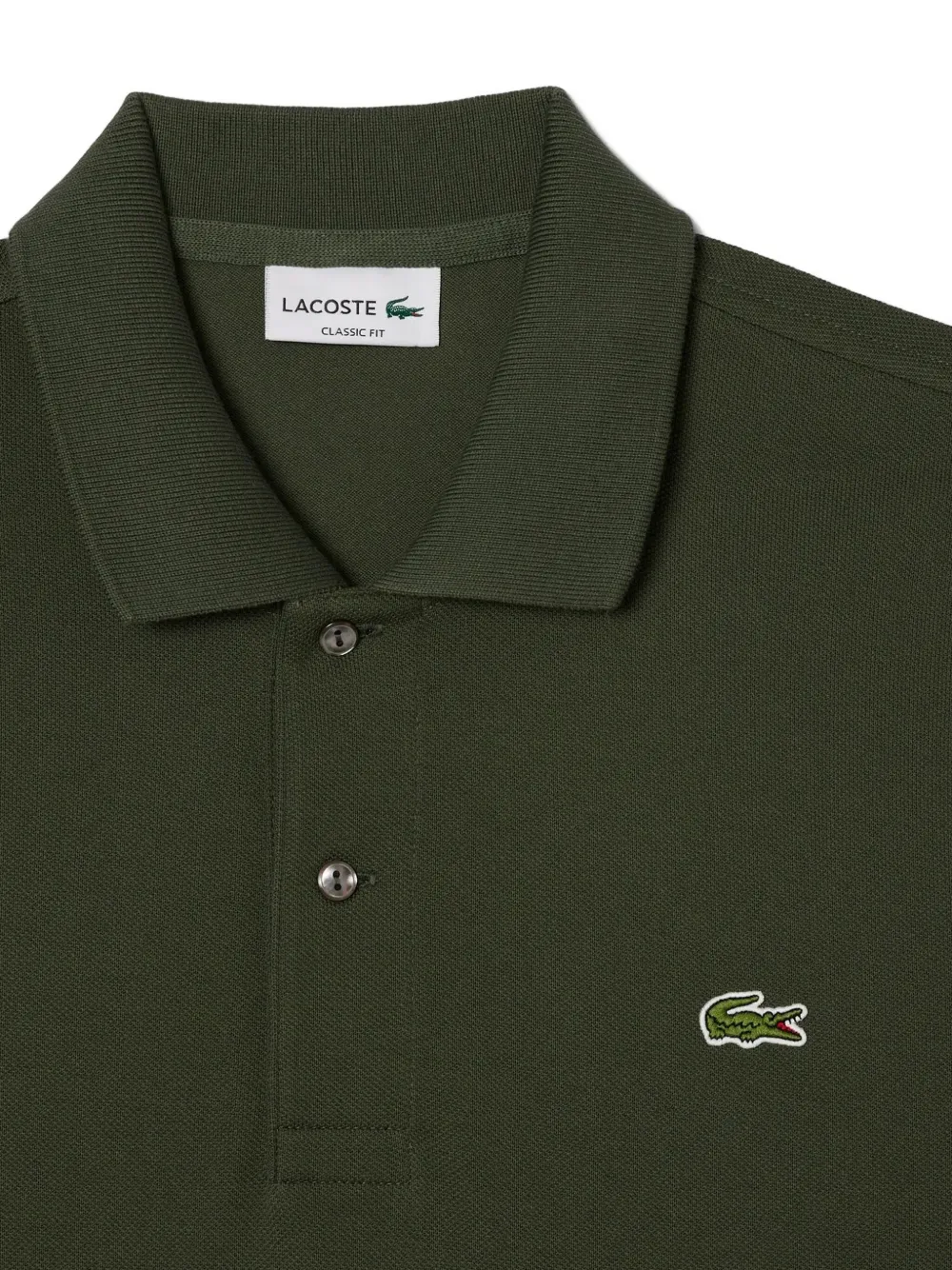 Lacoste Poloshirt met geborduurd logo Groen