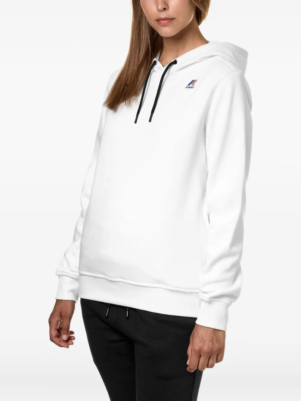 K-way Logo-print Hoodie In White