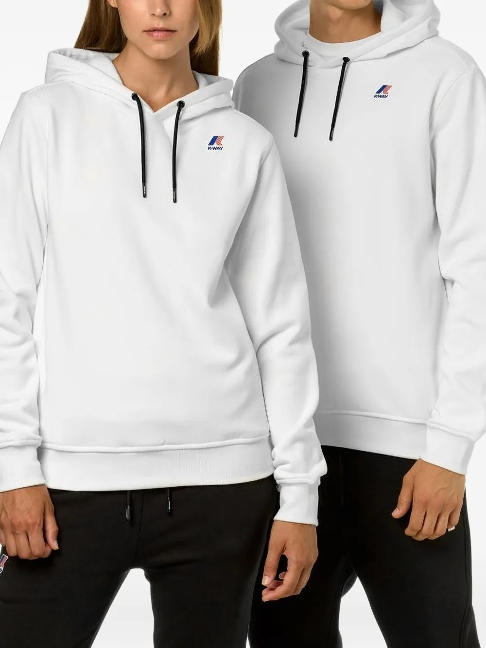 K-way Logo-print Hoodie In White