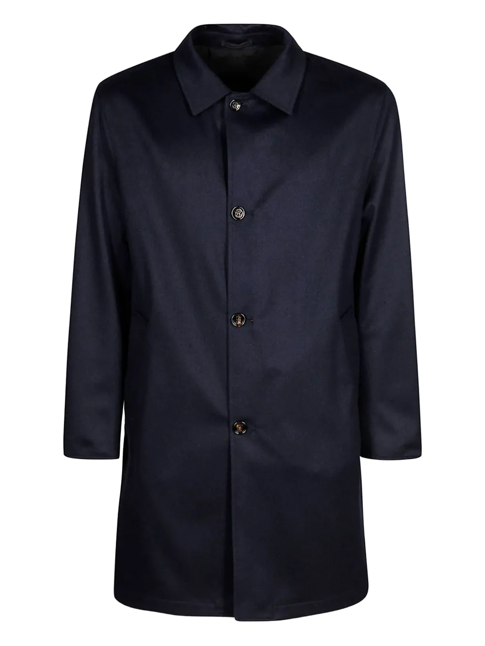 Kired button-fastening cashmere coat | Blue | Image 1