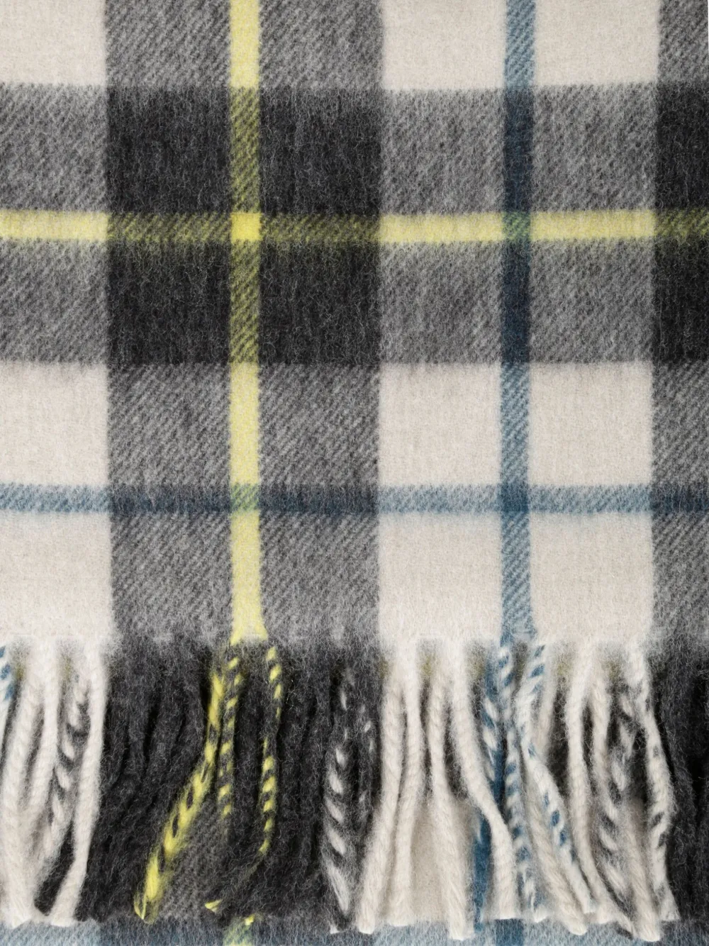 Begg x Co checked wool scarf | Image 2