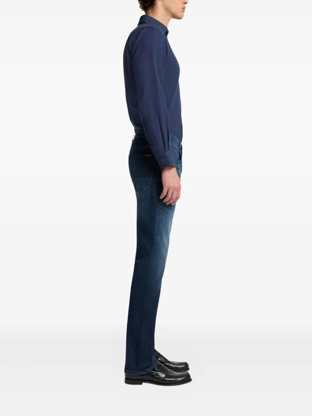 7 For All Mankind Luxe Performance Jeans In Blue