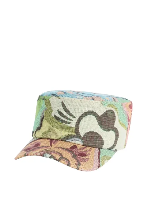 Kenzo gorra con motivo en jacquard