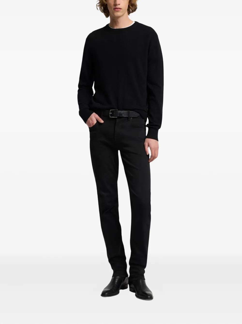 7 For All Mankind Katoenen broek - Zwart
