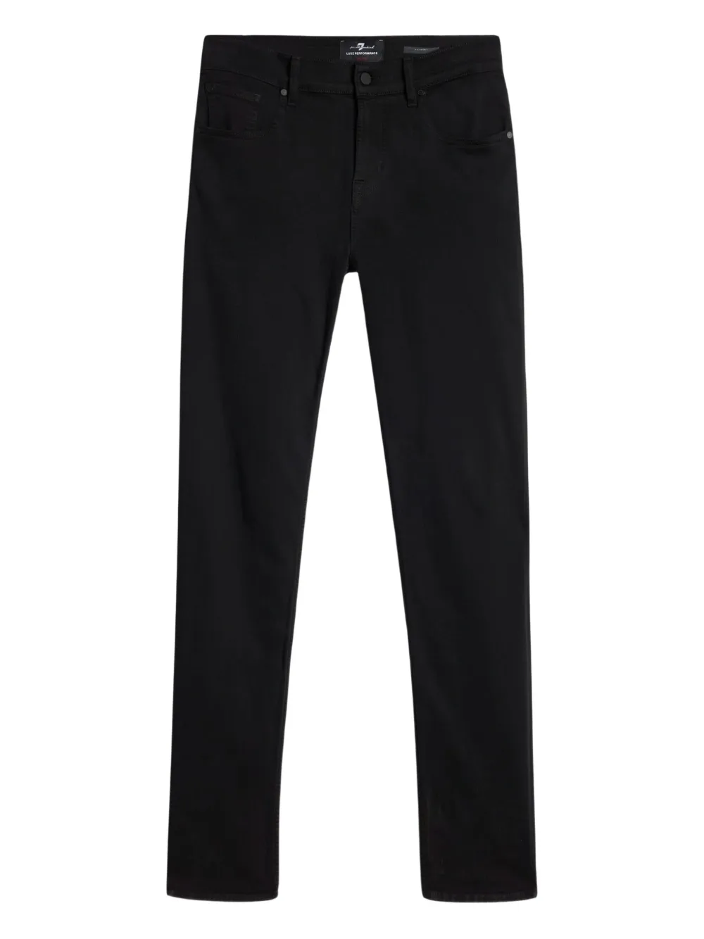 7 For All Mankind Cotton Pants In Black