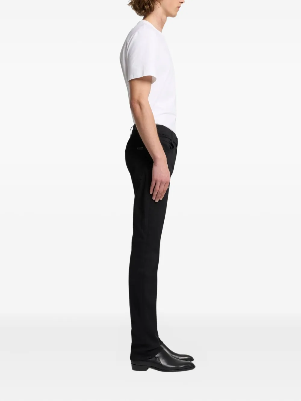 7 For All Mankind Cotton Pants In Black