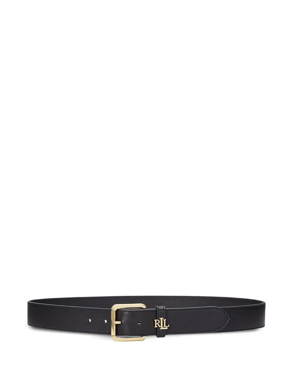 Lauren Ralph Lauren logo-appliqué leather belt | Black | Image 1