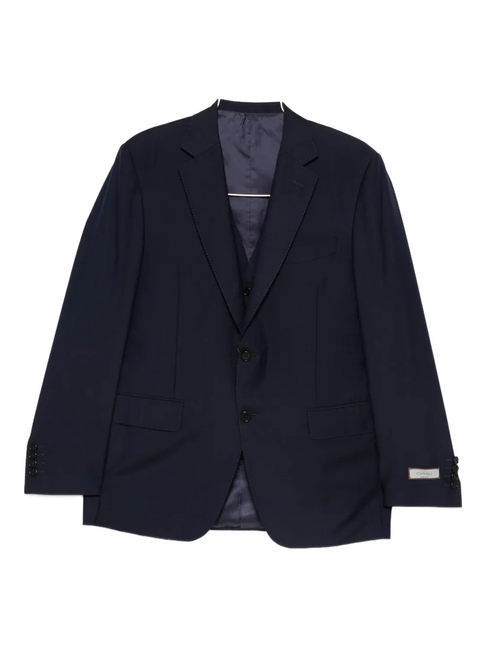 Canali notched-lapel suit (set of three) - Blu