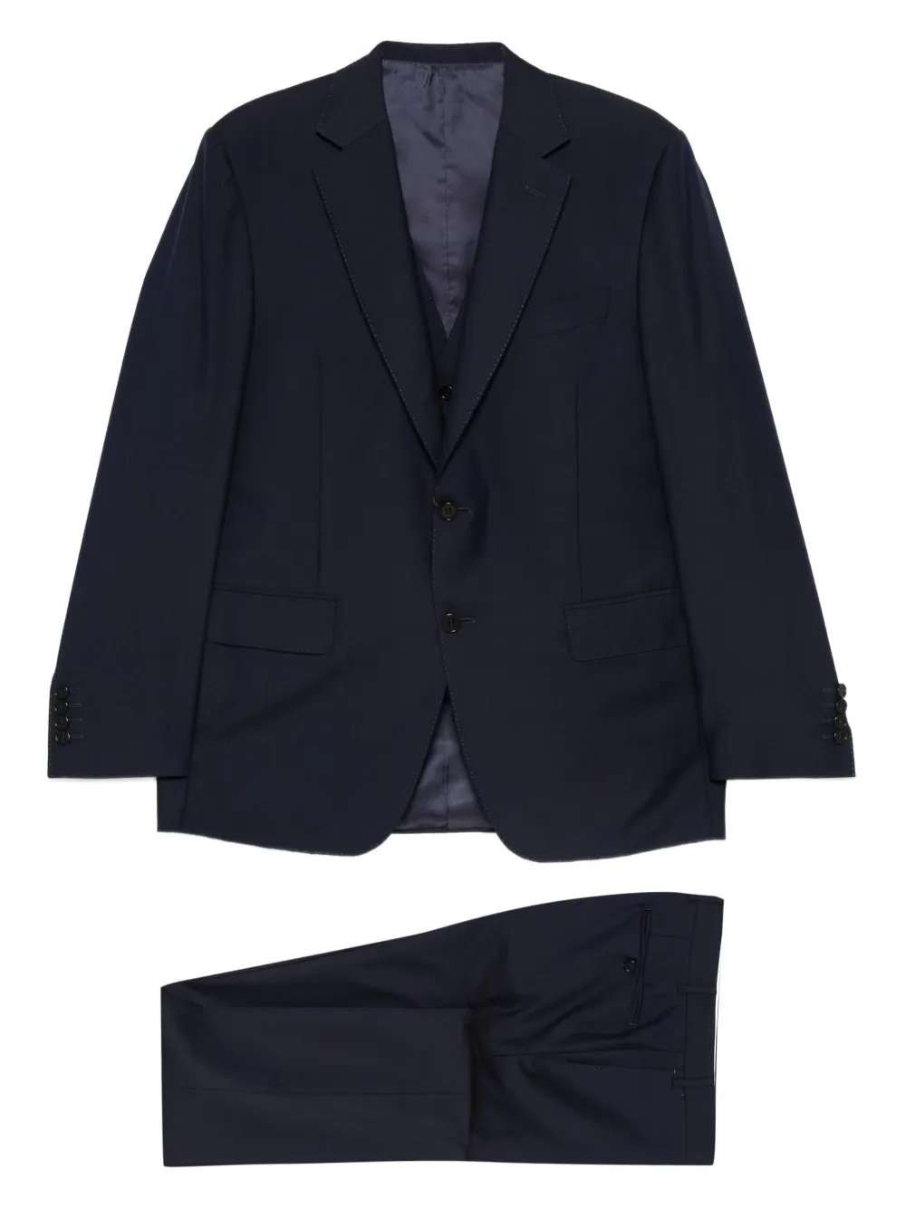Canali notched-lapel suit (set of three) | Blue | Image 1