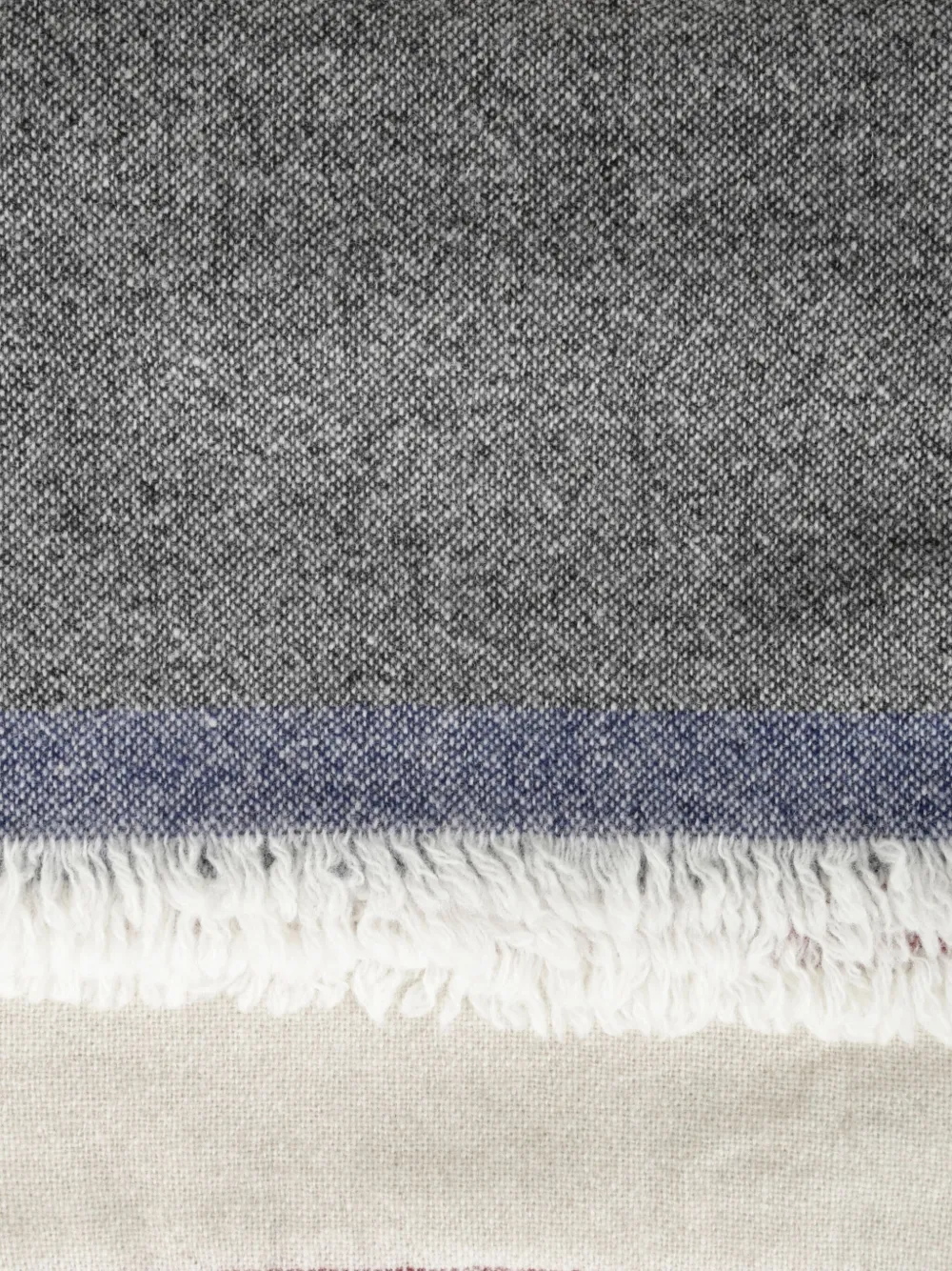 Begg x Co striped wool scarf | Image 2