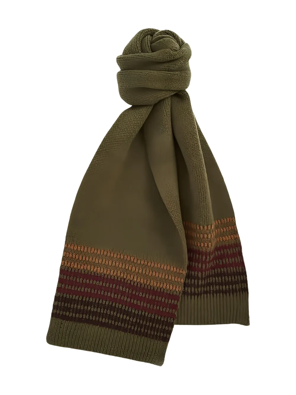 Barbour knitted scarf and beanie set | Green | Image 1