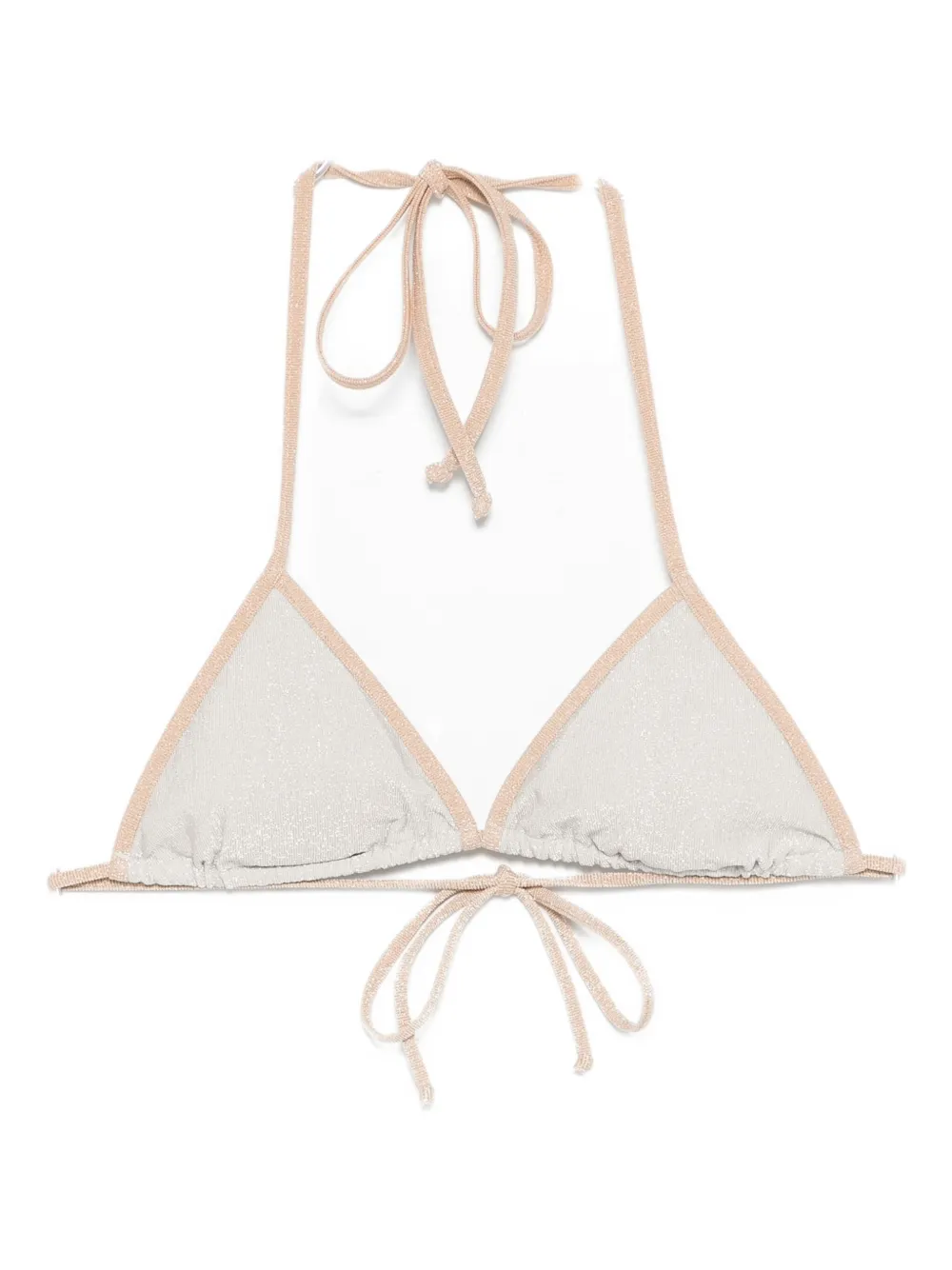 Mc2 Saint Barth Leah Bikini Top In Neutral
