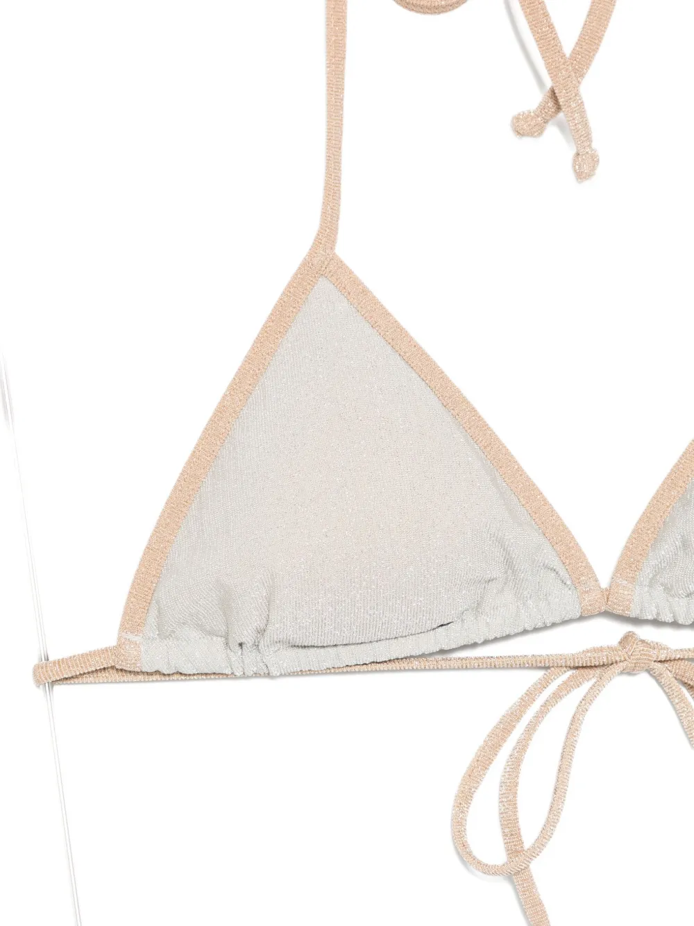 Mc2 Saint Barth Leah Bikini Top In Neutral