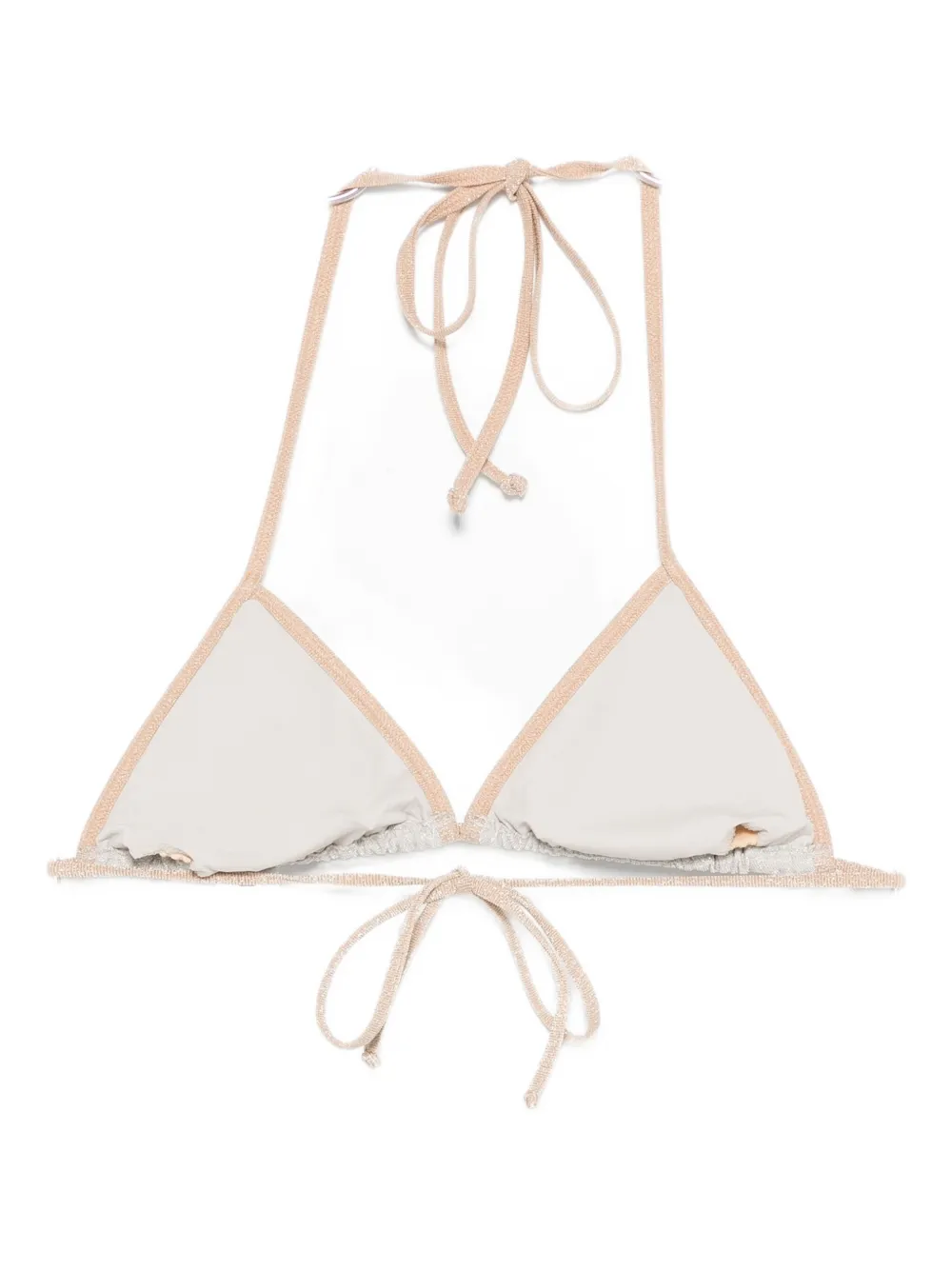 Mc2 Saint Barth Leah Bikini Top In Neutral