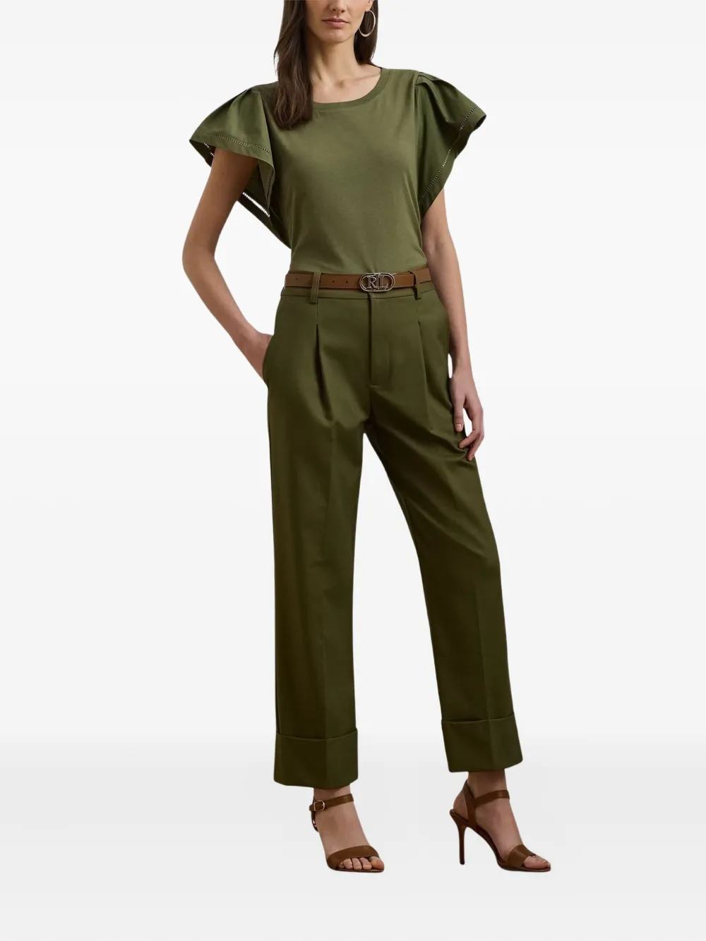Lauren Ralph Lauren pleated high-waisted trousers | High Waisted Pants | Image 2