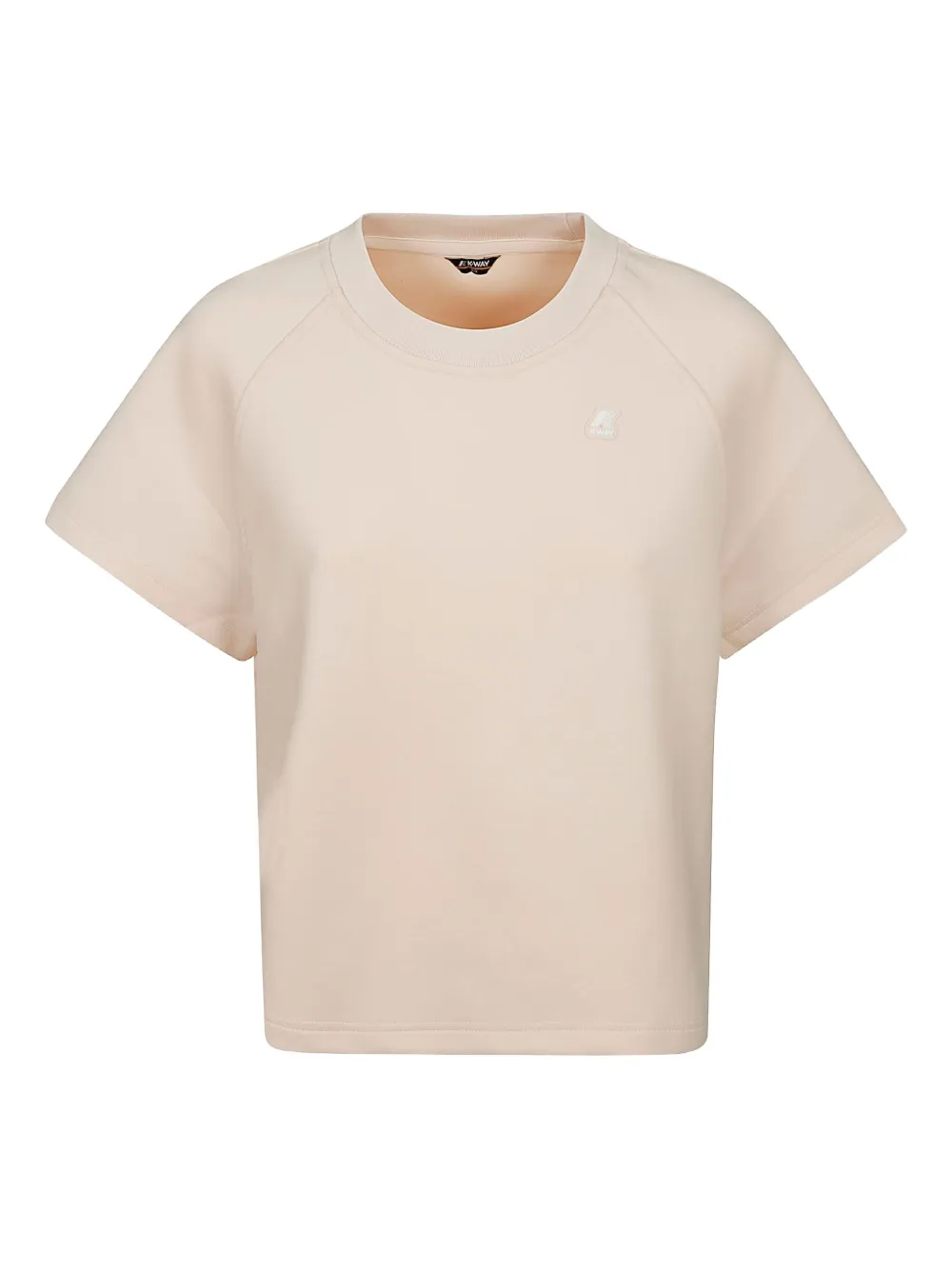 K-Way logo-embroidered short-sleeve T-shirt | Pink | Image 1